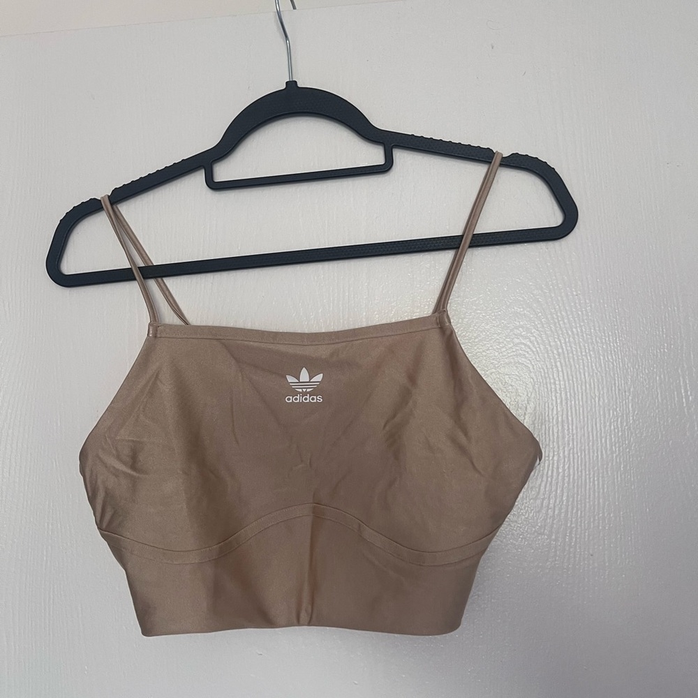 Adidas Beige Spaghetti Strap Top